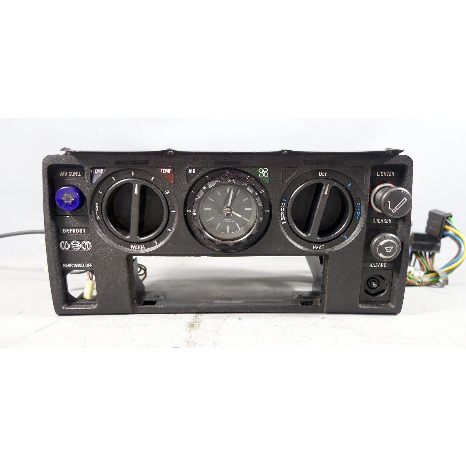 57_d7dff6b5-ed60-4c64-a78a-3e76b8cb6b52.jpg DAMAGED 1978-1979 BMW E23 7-Series 733i Dashboard AC / Heater Control Panel OEM - Image 1