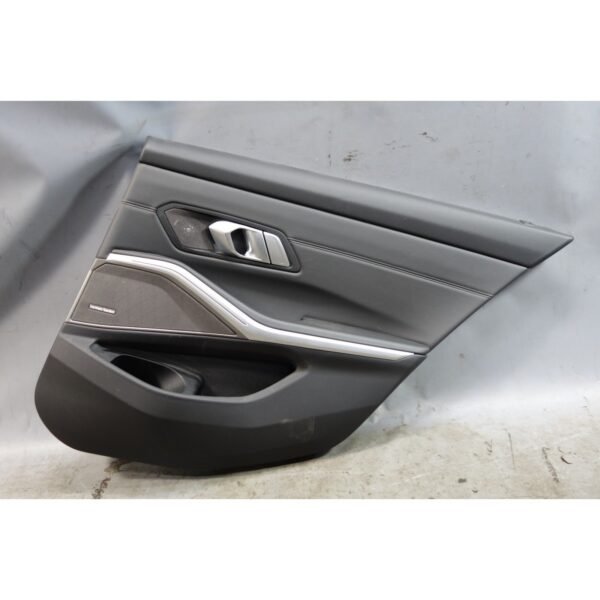 20-25 BMW G80 M3 G20 Right Rear Interior Door Panel Card Trim Black Leather OEM