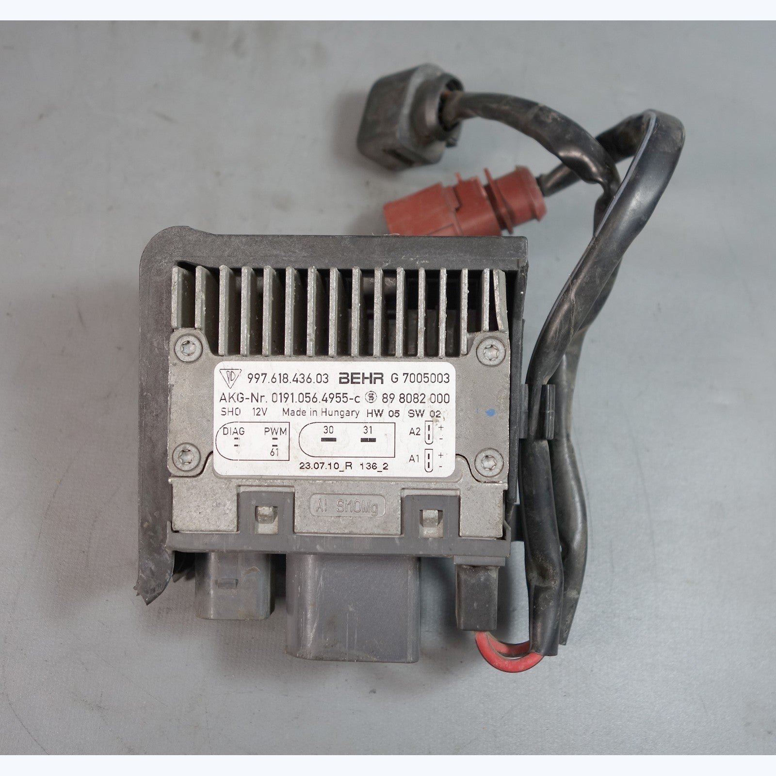 57_d9685357-939a-4d76-ac26-114cae3dc28b.jpg 2009-2013 Porsche 997 911 987 Cayman Boxster Aux Fan Control Module Unit OEM - Image 1