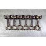 2001-2006 BMW M54 2.5L 6-Cylinder Engine Piston and Connecting Rod Set of 6 OEM
