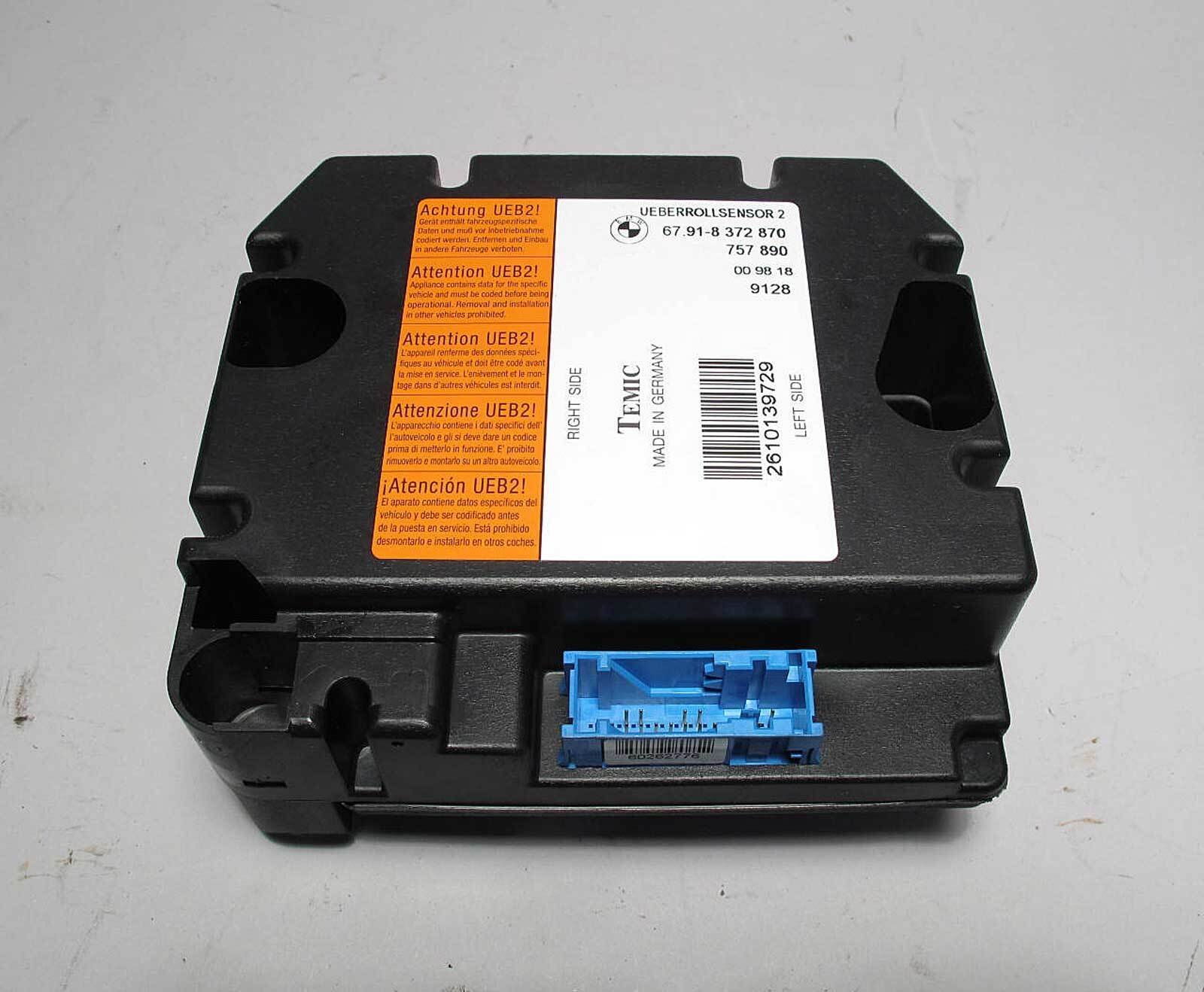 57_da45797b-1254-4ed9-bfdf-36f7bbe9c168.jpg BMW E36 3-Series Convertible Rollover Sensor Module 1998-1999 USED OEM 8372870 - Image 1
