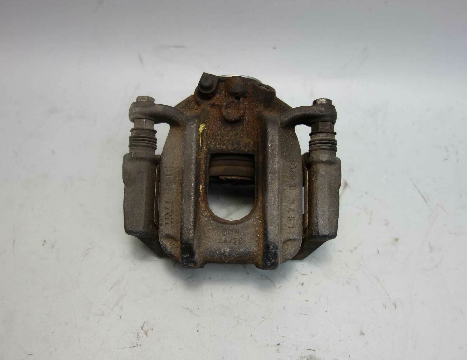 57_de35e927-dddb-478f-827f-a0a006ffa6bf.jpg BMW F10 5-Series Sedan Left Rear Driver Brake Caliper w Carrier Bracket 330mm OE - Image 1