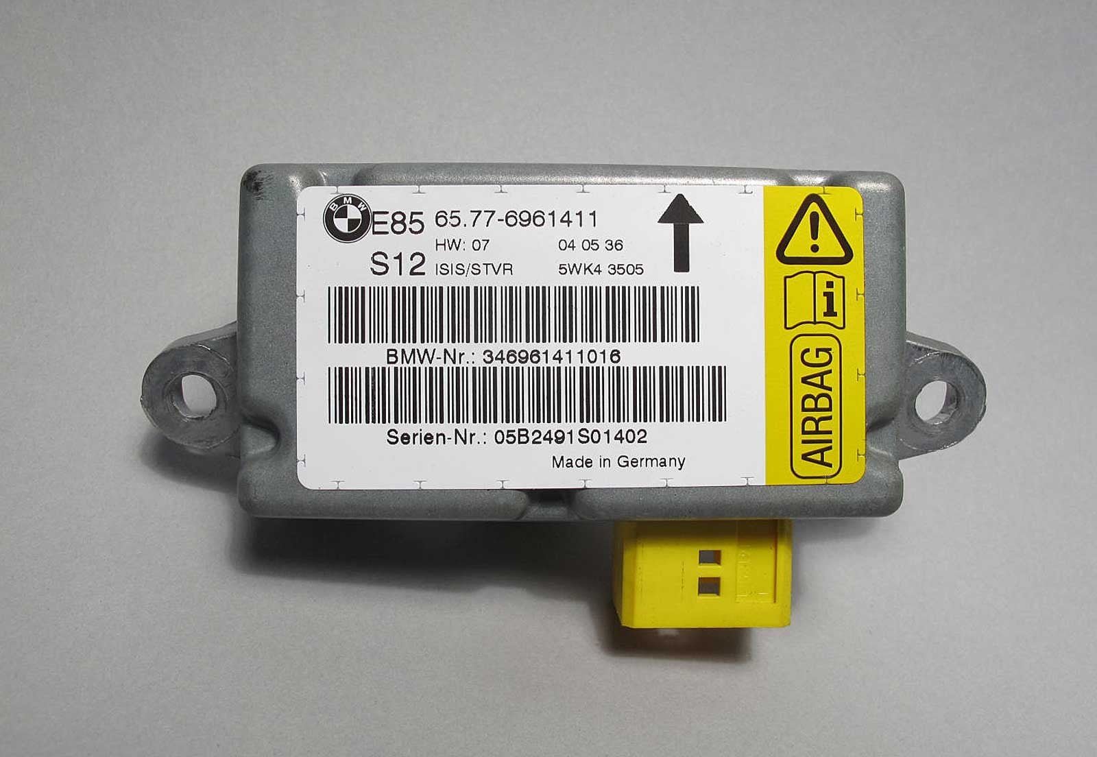 57_de77dca4-82e6-4cc5-b161-f48c87fa7527.jpg BMW E85 Z4 Roadster Right Passenger Side Door SRS Sensor Module OEM - Image 1