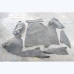1978-1984 BMW E23 733i Factory Trunk Covering Carpet Trim Full Set Dark Grey OEM