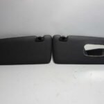 Damaged 1982-1988 BMW E28 5-Series Sedan Interior Front Sun Visor Pair Black OEM