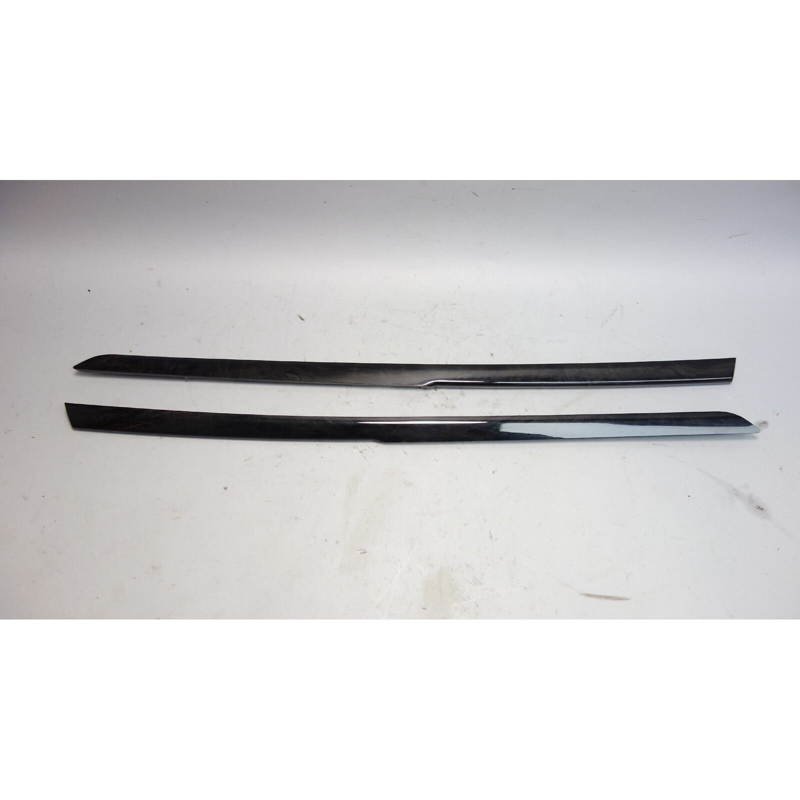 57_ee8def28-49a4-4587-8572-ef06dcd482d6.jpg 2009-2015 BMW F01 7-Series Front Center Console Wood Trim Strips Ash Anthracite - Image 1