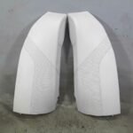 2013-2016 BMW F10 M5 Sedan Rear Seat Backrest Side Bolster Pair Silver Leather