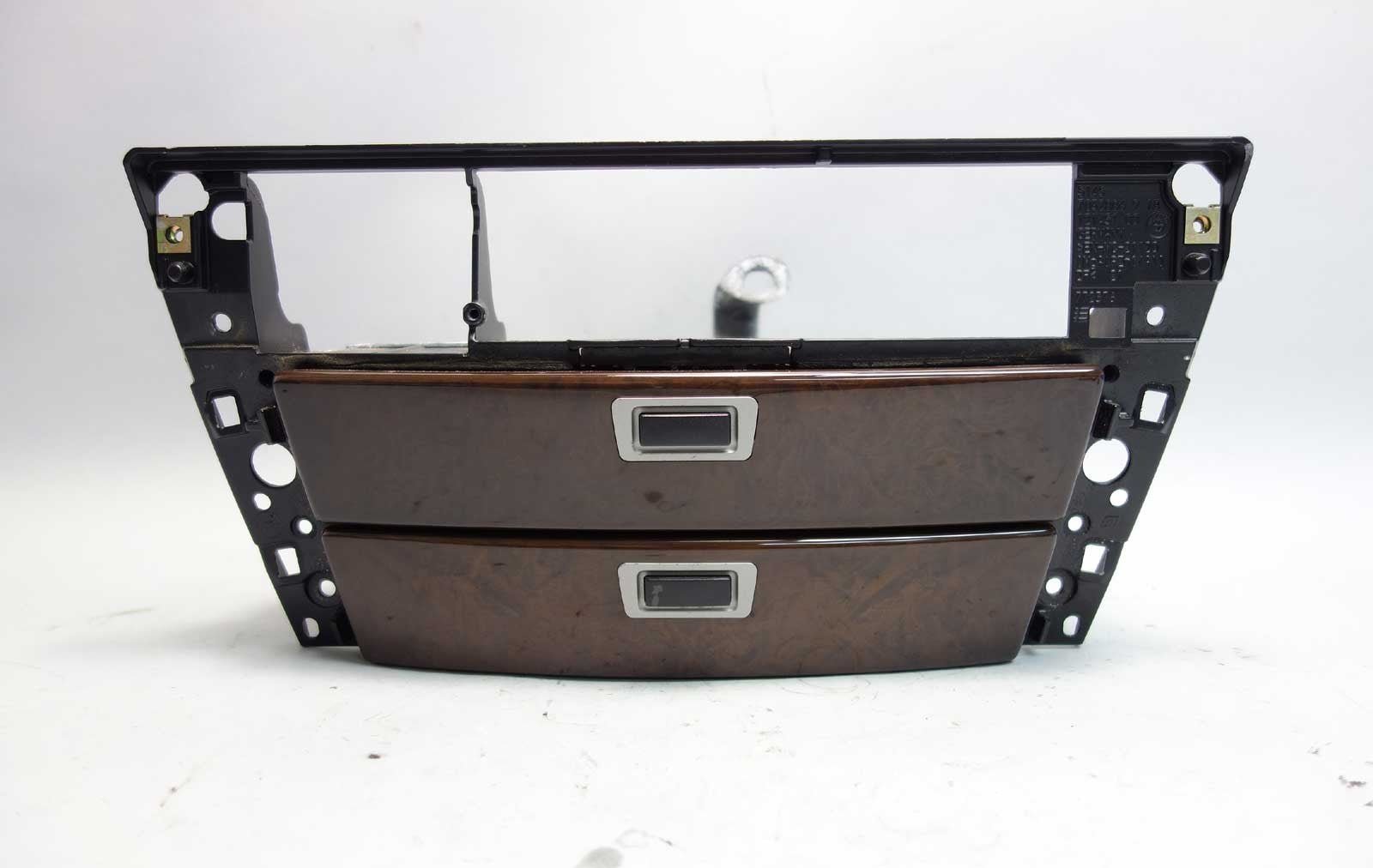 57_f50bbd26-0d4e-4a44-85dd-236fb66a2ab4.jpg 2006-2008 BMW E65 E66 7-Series Front Center Dashboard Drawer Cubbies w Dark Ash - Image 1