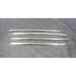 1982-1988 BMW E28 5-Series Factory Interior Shoulder Chrome Trim Strip Set OEM