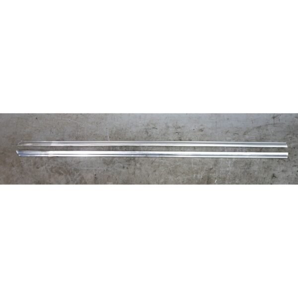 82-88 BMW E28 5-Series Front Door Exterior Chrome Lower Window Trim Pair OEM
