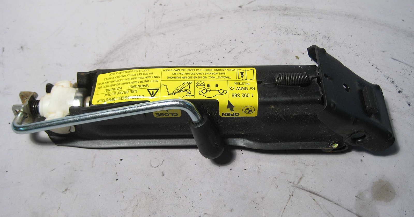 inv_003287.jpg 1996-2002 BMW Z3 Factory Tool Kit Spare Tire Emergency Jack OEM - Image 1