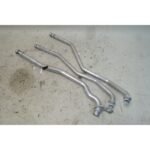 BMW E39 5-Series Early Heater Core Firewall Aluminum Pipe Set 1997-2000 OEM