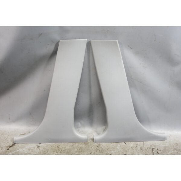 BMW E39 B-Pillar Lower Trim Cover Pair Grey 1997-2003 5-Series OEM