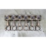 91-92 BMW E36 325i E34 525i M50B25 Non-Vanos Piston Connecting Rod Set of 6 OEM