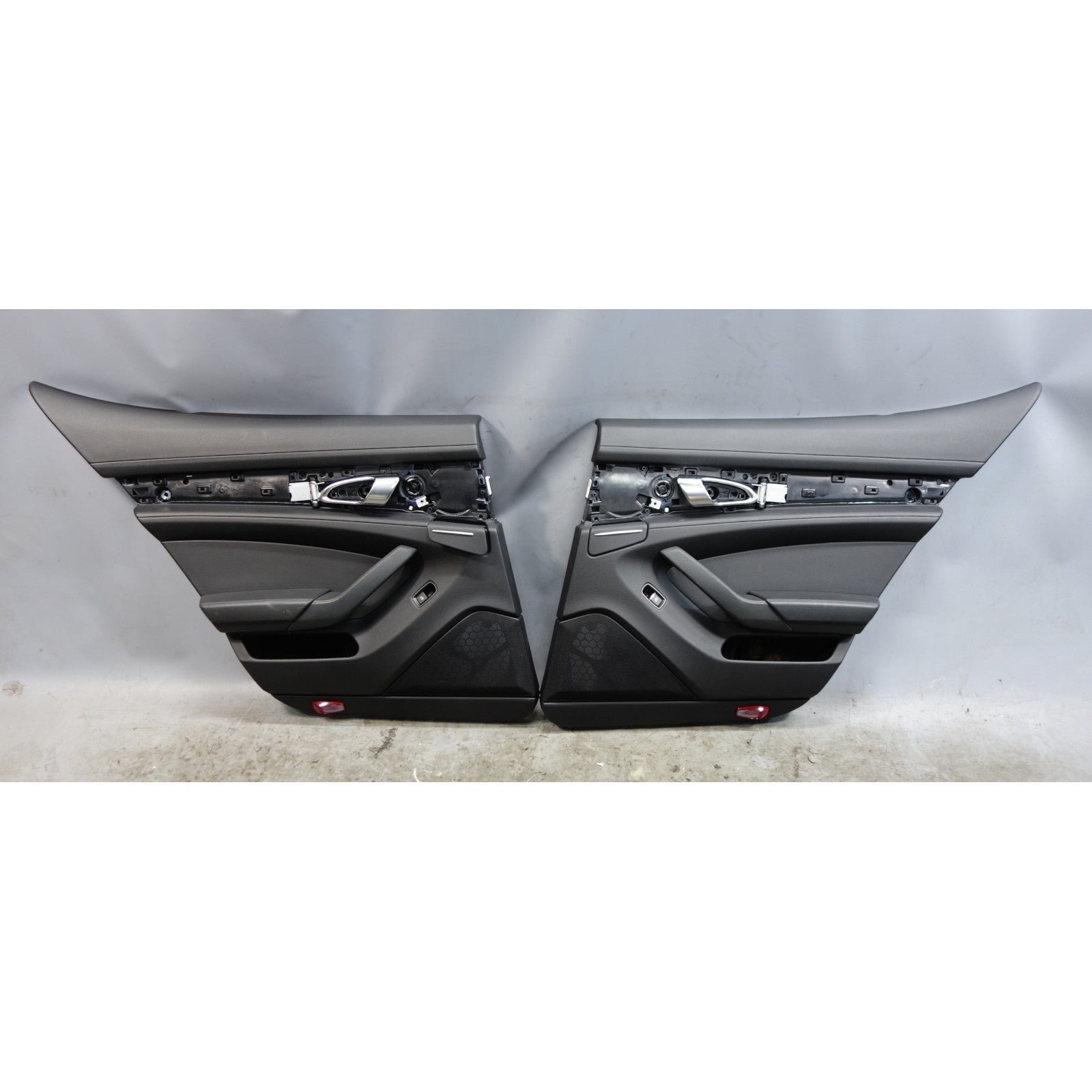 inv_056755.jpg 2010-2013 Porsche Panamera 970 Rear Interior Door Card Panel Pair Black OEM - Image 1