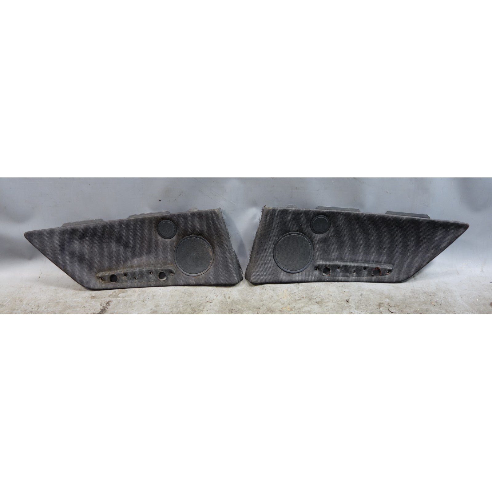 inv_056776.jpg BMW E46 Convertible Rear Side Trim Panel Insert Pair Laser Cloth OEM 2000-2006 - Image 1