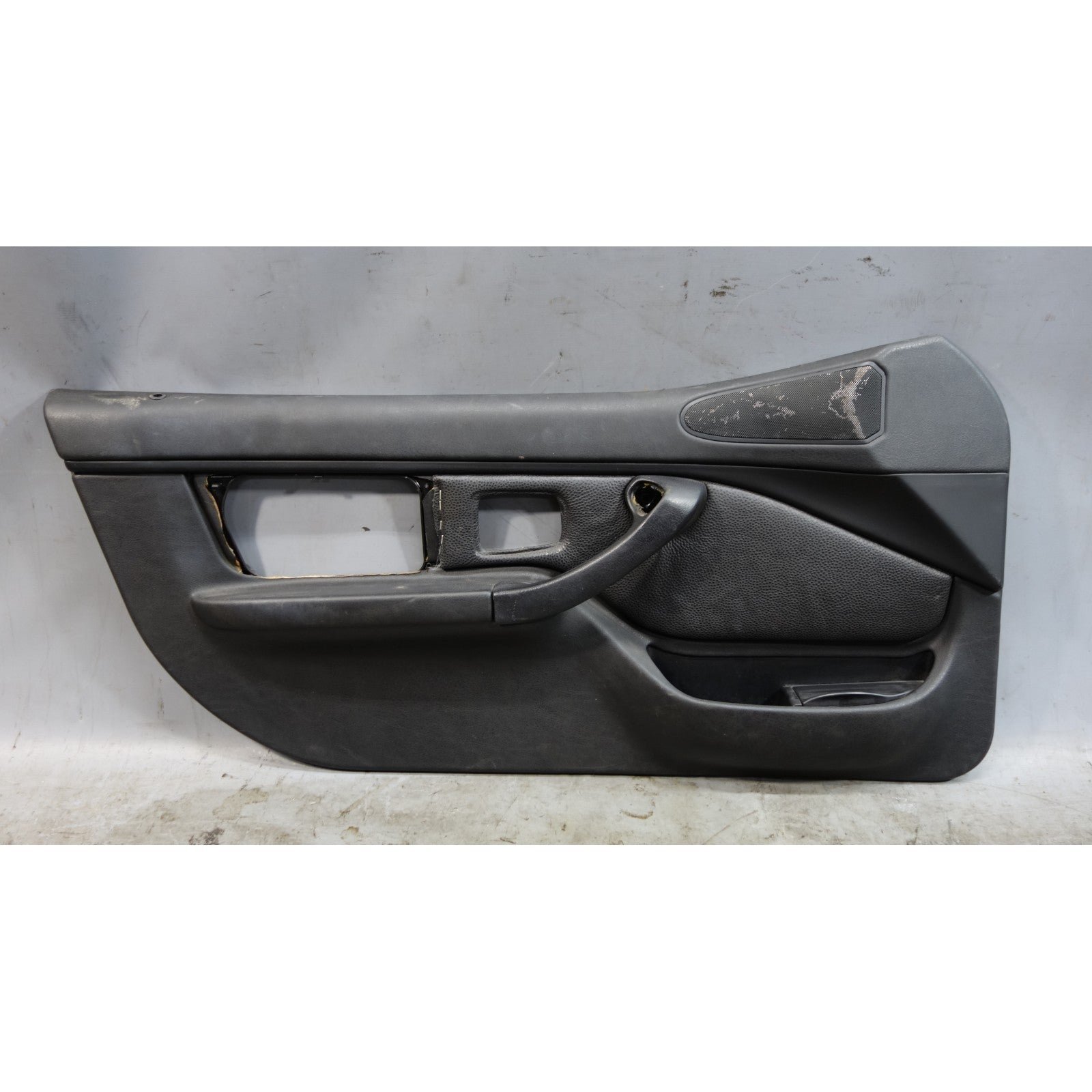 inv_056843.jpg Damaged 96-02 BMW Z3 Roadster Left Interior Door Panel Pair Black Leather OEM - Image 1