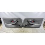 BMW G87 M2 Front Interior Door Panel Trim Skin Pair Black Leather OEM 2023-2026