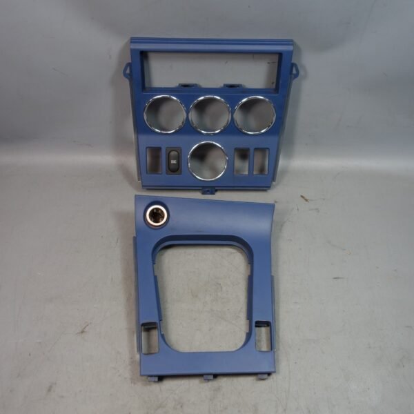 99-02 BMW Z3 Roadster Coupe Center Console Cover Bezel Trim Blue OEM *Damaged*