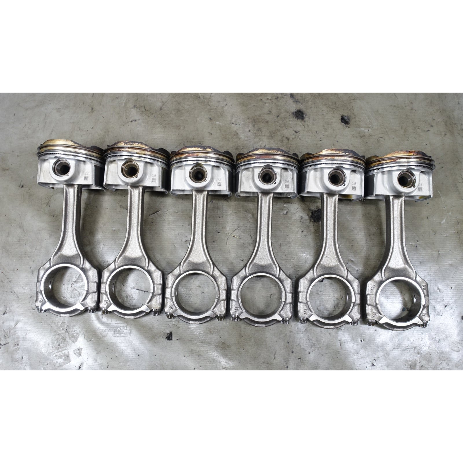 inv_056946.jpg BMW S58 Pistons Rod Set of 6 OEM 2020-2026 G87 M2 G80 M3 G82 M4 F97 X3M F98 X4M - Image 1
